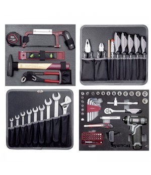 Coffret d'outils B152, 1/4"+3/8" 104 pcs Kraftwerk