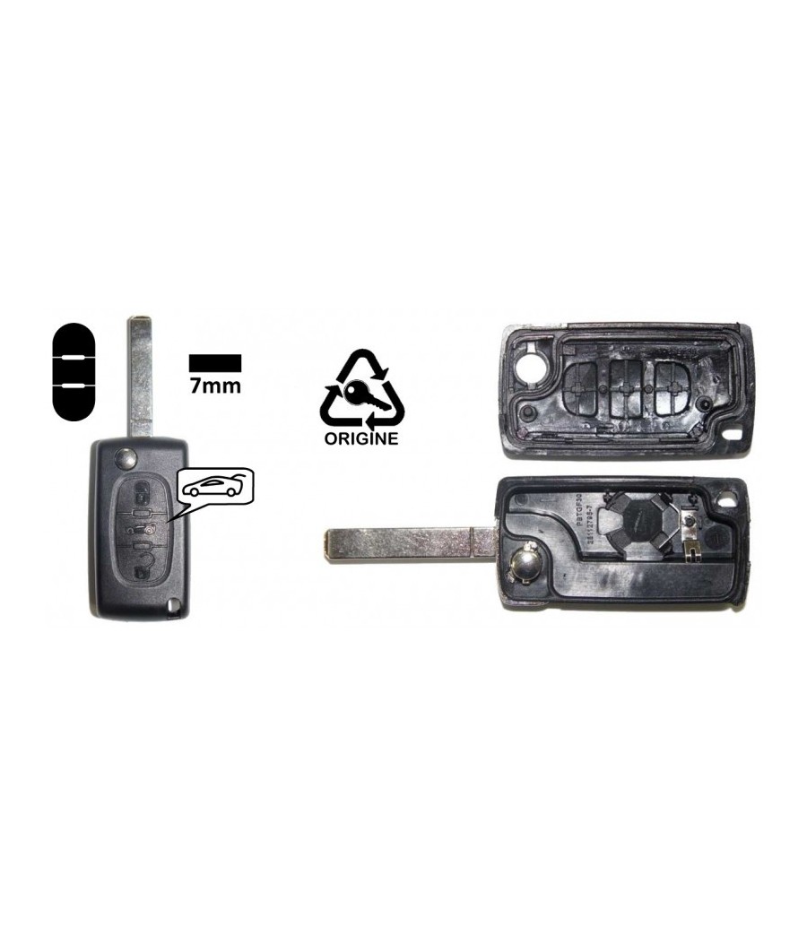 Kit de Réparation Télécommande clé Citroen Peugeot C1 C2 C3 107 307