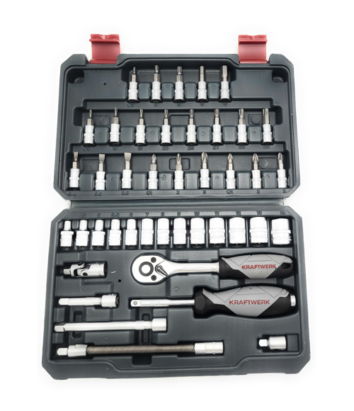 Coffret de douilles Basic-Line 1/4" 42 pcs KRAFTWERK