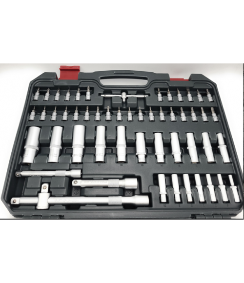 Coffret universel douilles et accessoires 1/2", 1/4", 3/8", 200 pcs Kraftwerk 204.104.800