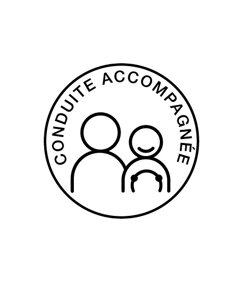 Disque conduite accompagnée adhésif