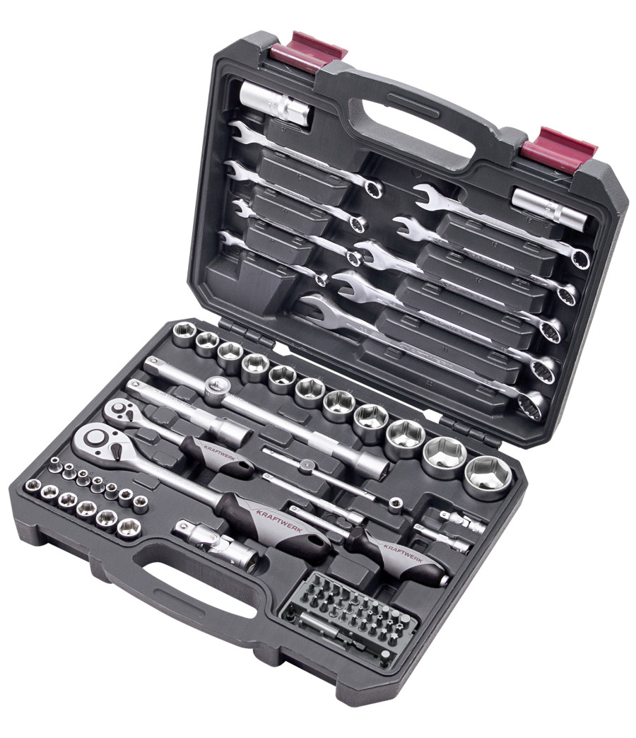 Coffret de douilles Basic line 1/2" 1/4" KRAFTWERK - 80 pièces - 204.103.600